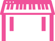 古い電子ピアノ