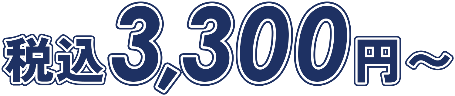 3300円