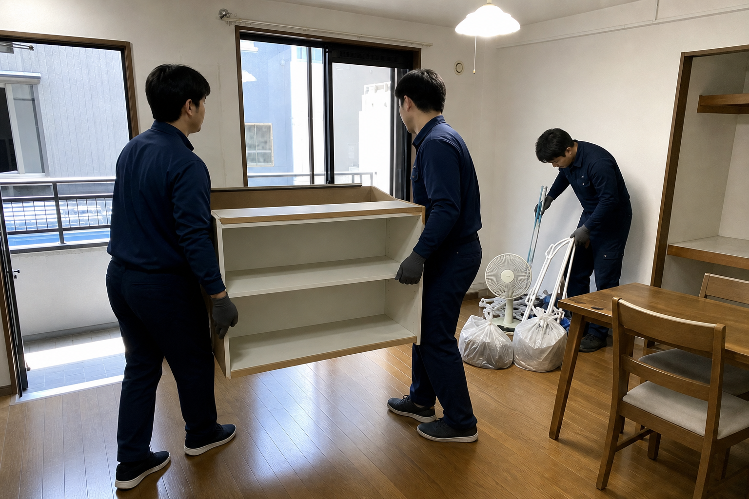 運び出しも